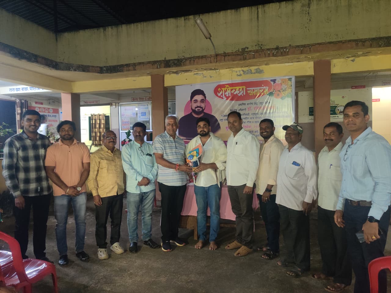 उत्तूरला डाॅ. रविकांत शर्मा यांचा शुभेच्छा समारंभ संपन्न.